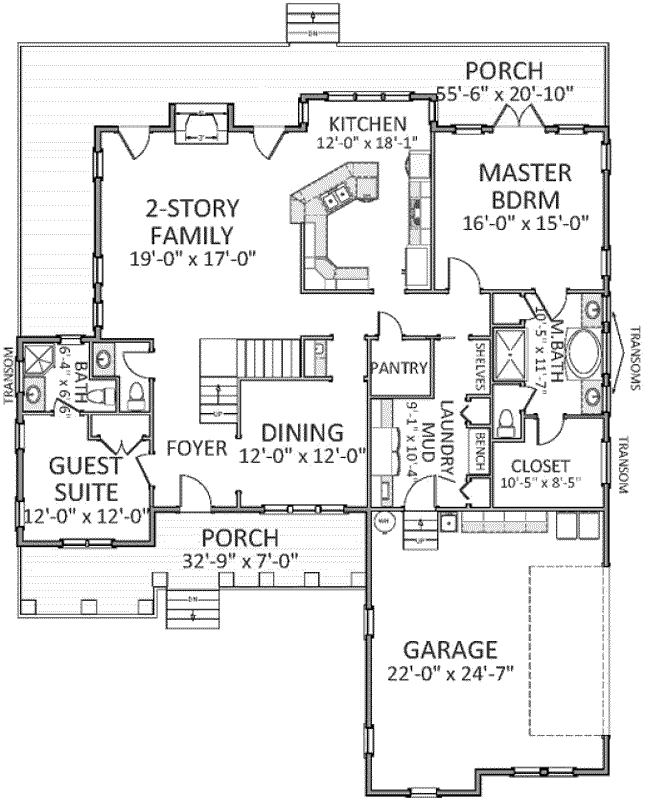 Main Floor Plan: 90-117