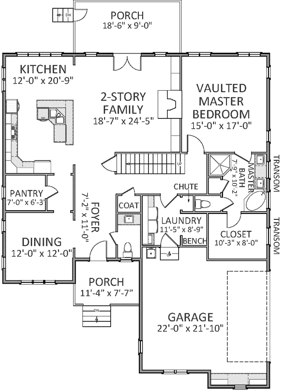 Main Floor Plan: 90-118