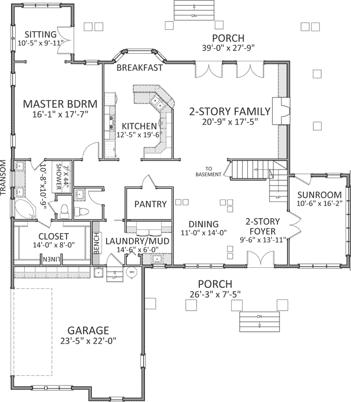 Main Floor Plan: 90-119