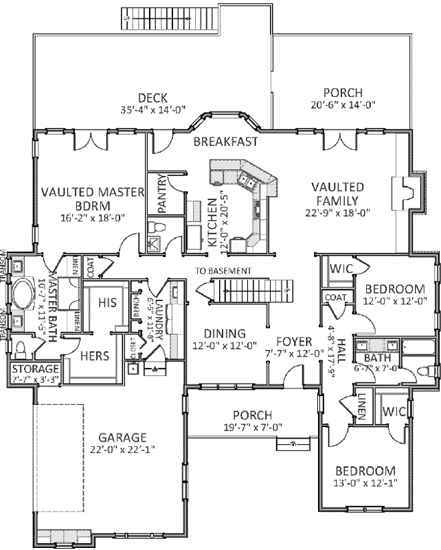Main Floor Plan: 90-121