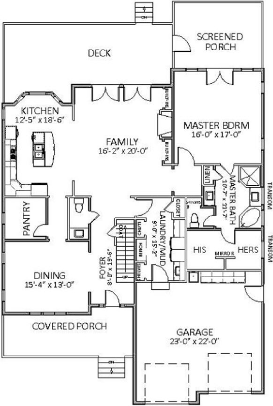 Main Floor Plan: 90-124