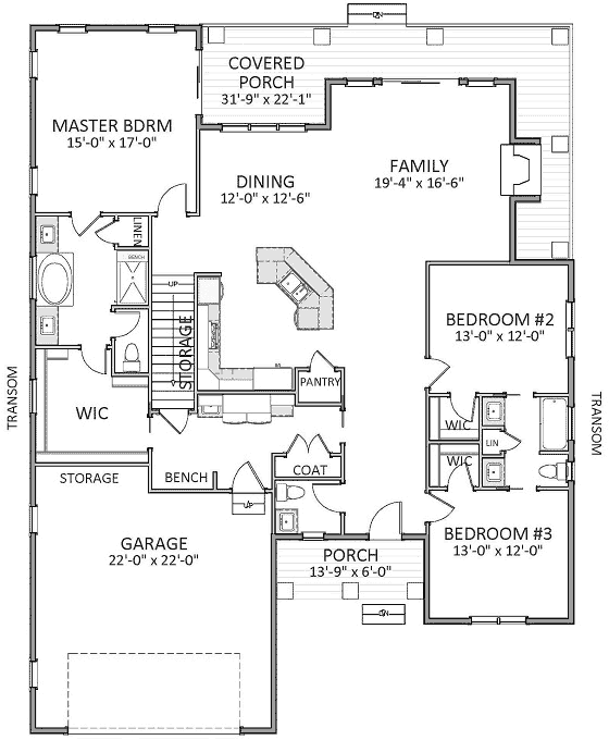 Main Floor Plan: 90-129