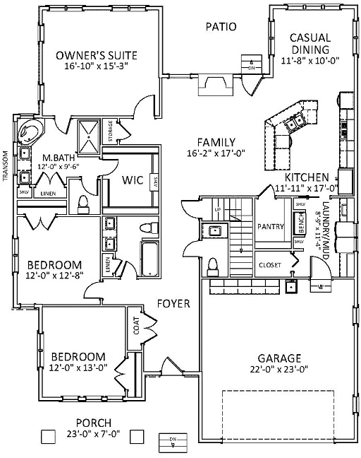 Main Floor Plan: 90-138