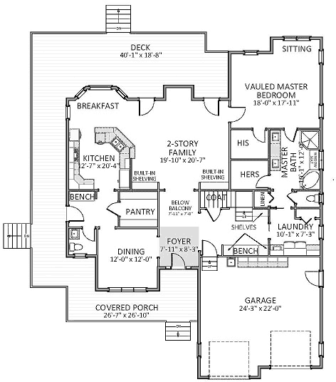 Main Floor Plan: 90-144