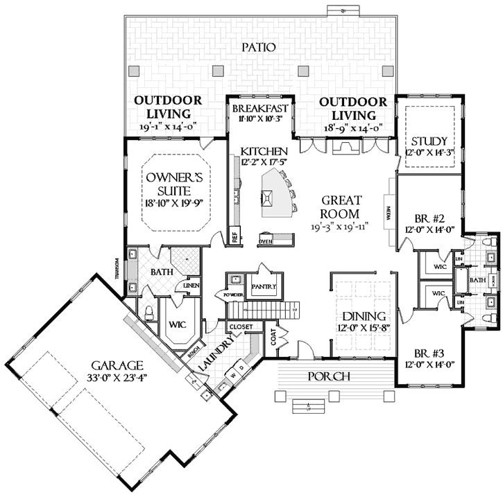 Main Floor Plan: 90-145