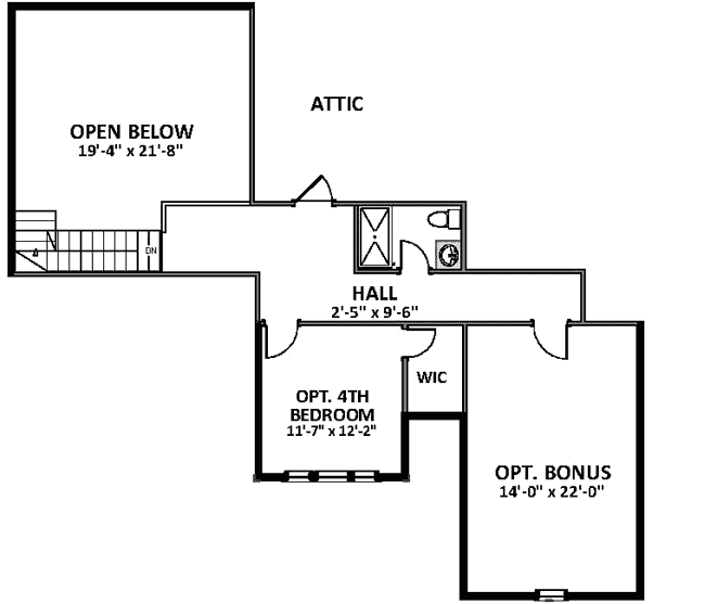 Upper/Second Floor Plan: 90-147