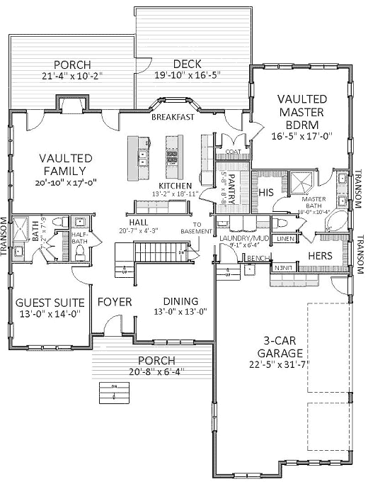 Main Floor Plan: 90-151
