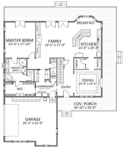 Main Floor Plan: 90-155