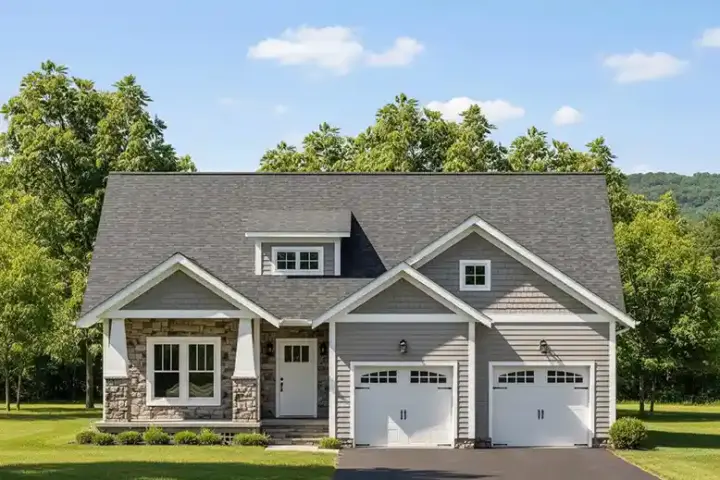 Craftsman house plans 90-156 - front exterior, 2,163 sq ft, 3 bed, 2 bath house plans | Monster House Plans