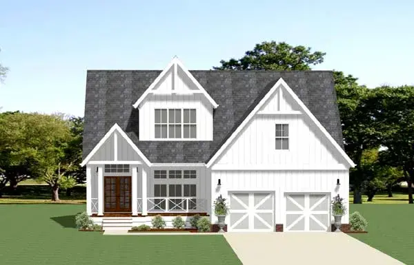Country house plans 90-170 - front exterior, 2,337 sq ft, 3 bed, 2 bath house plans | Monster House Plans