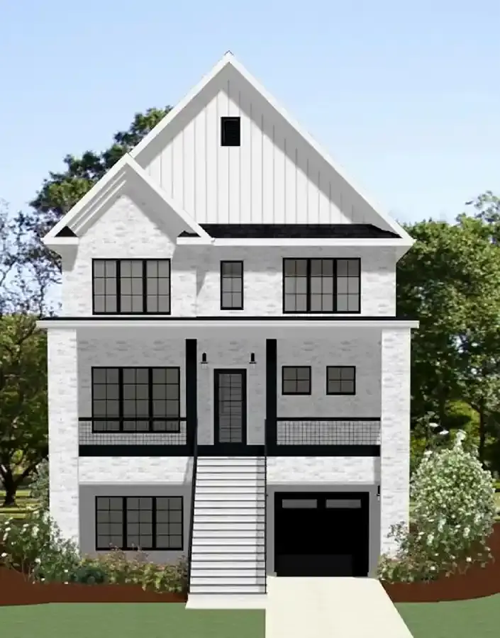 Southern house plans 90-199 - front exterior, 2,598 sq ft, 4 bed, 3 bath house plans | Monster House Plans