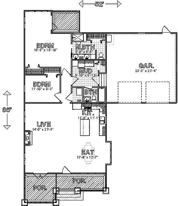 Main Floor Plan: 92-101