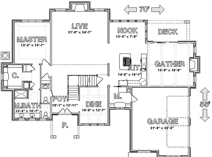 Main Floor Plan: 92-102