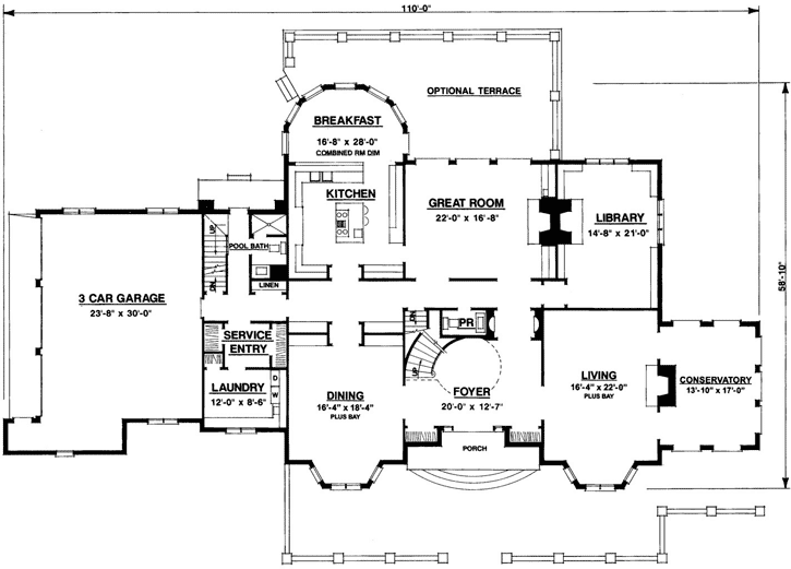 Main Floor Plan: 93-101