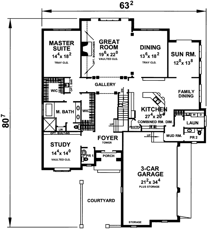 Main Floor Plan: 93-102