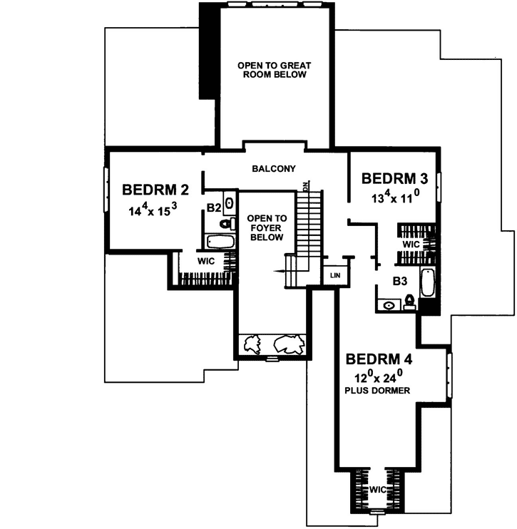Upper/Second Floor Plan: 93-102
