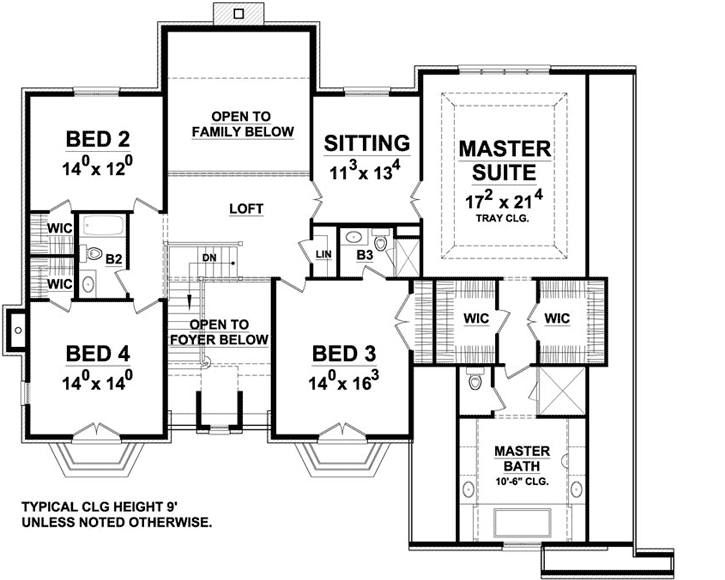 Upper/Second Floor Plan: 93-104