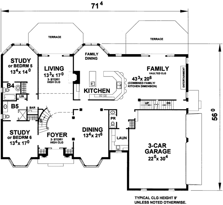 Main Floor Plan: 93-105