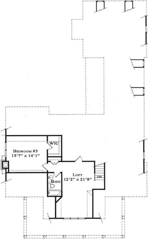 Upper/Second Floor Plan: 94-101