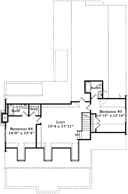 Upper/Second Floor Plan: 94-103