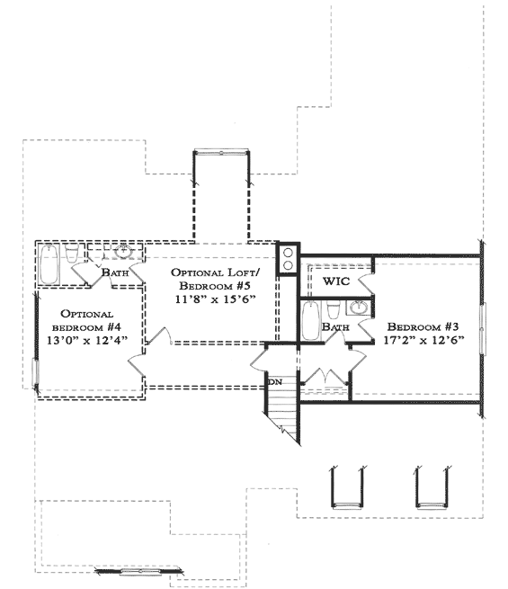 Upper/Second Floor Plan: 94-104