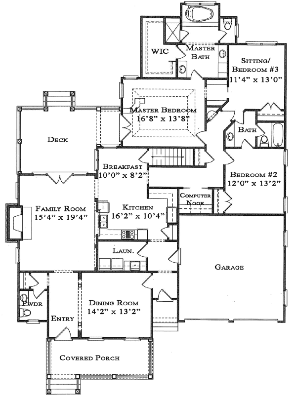 Main Floor Plan: 94-105