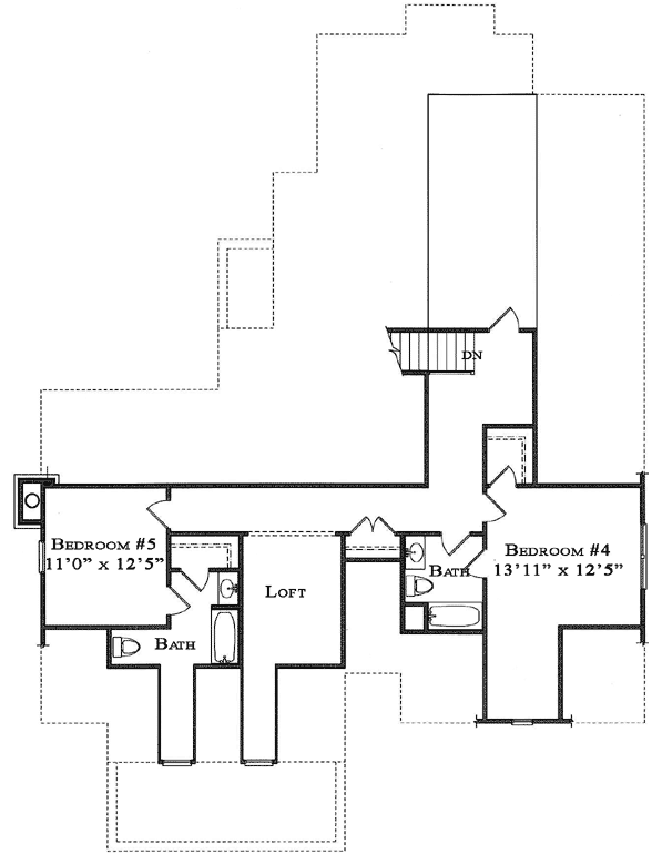 Upper/Second Floor Plan: 94-105