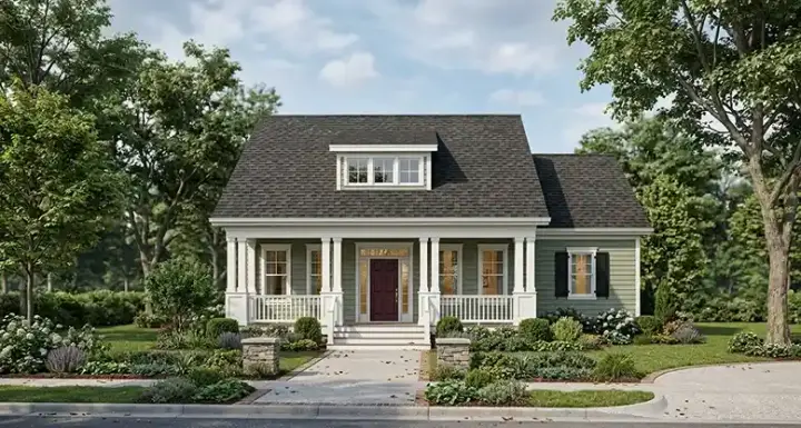 Southern house plans 94-107 - front exterior, 2,448 sq ft, 3 bed, 2 bath house plans | Monster House Plans