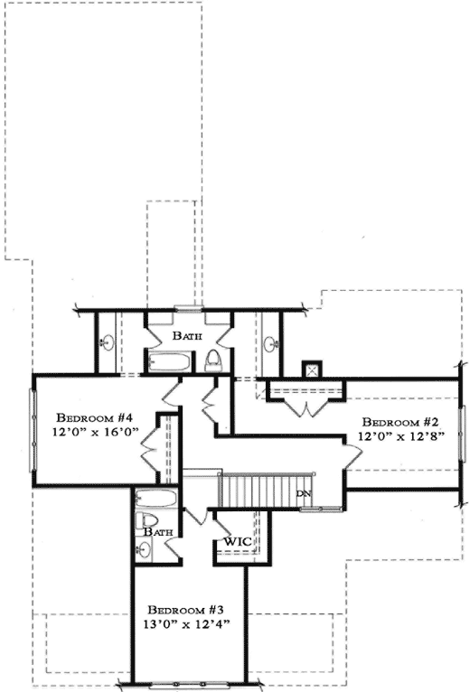 Upper/Second Floor Plan: 94-108