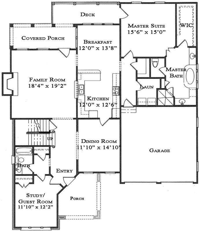 Main Floor Plan: 94-109