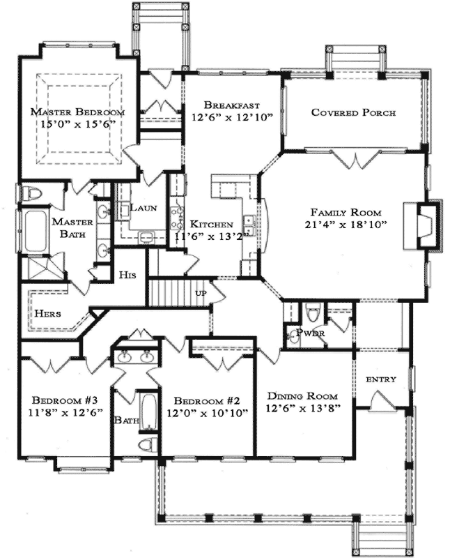 Main Floor Plan: 94-110