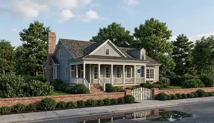 Southern house plans 94-111 - front exterior, 3,263 sq ft, 5 bed, 4 bath house plans | Monster House Plans