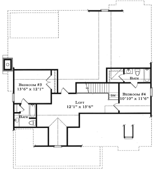 Upper/Second Floor Plan: 94-111