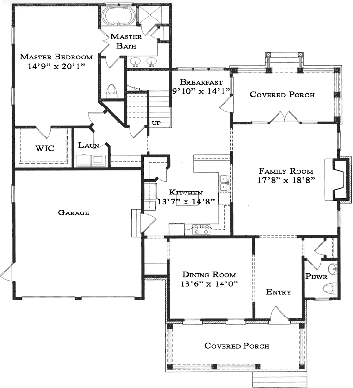 Main Floor Plan: 94-112