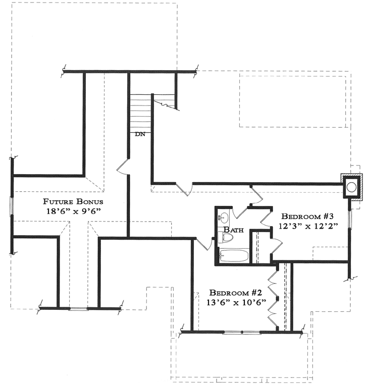 Upper/Second Floor Plan: 94-112