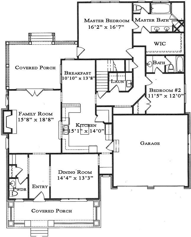Main Floor Plan: 94-113