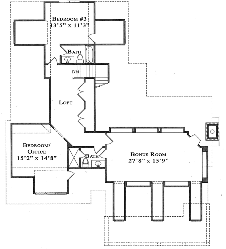 Upper/Second Floor Plan: 94-114