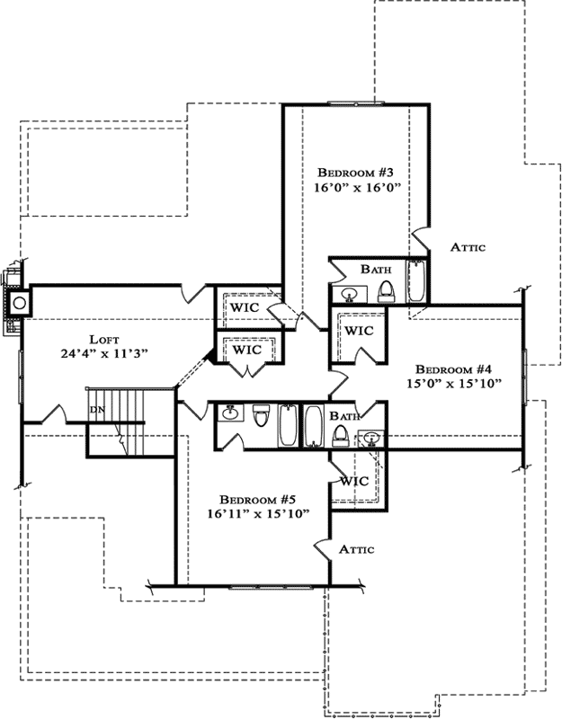 Upper/Second Floor Plan: 94-117