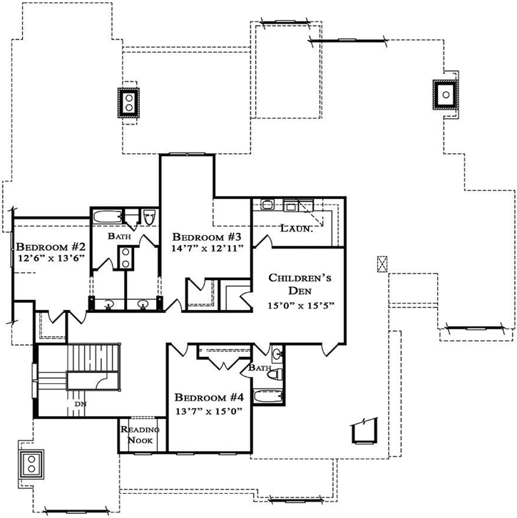 Upper/Second Floor Plan: 94-118