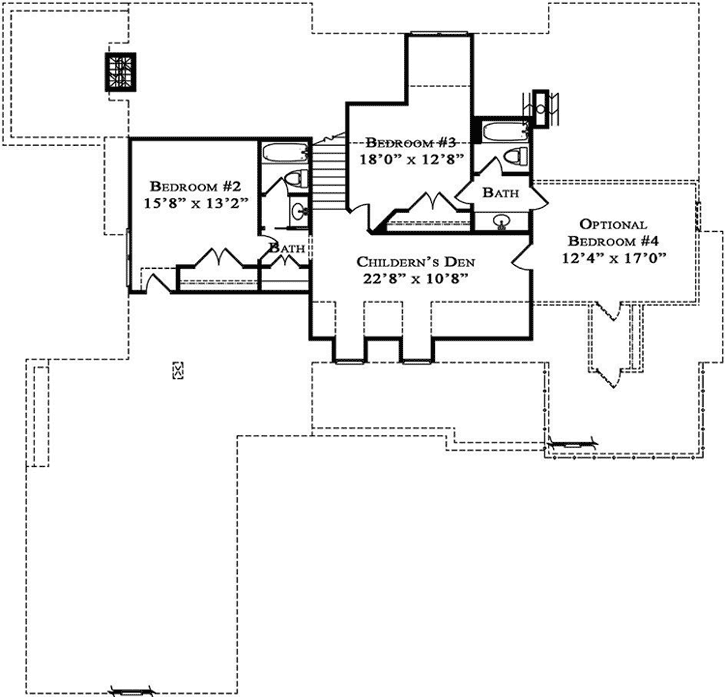 Upper/Second Floor Plan: 94-119