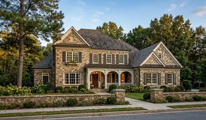 Southern Colonial house plans 94-121 - front exterior, 4,899 sq ft, 4 bed, 4 bath house plans | Monster House Plans