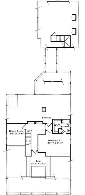 Upper/Second Floor Plan: 94-122