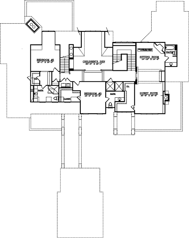 Upper/Second Floor Plan: 94-123