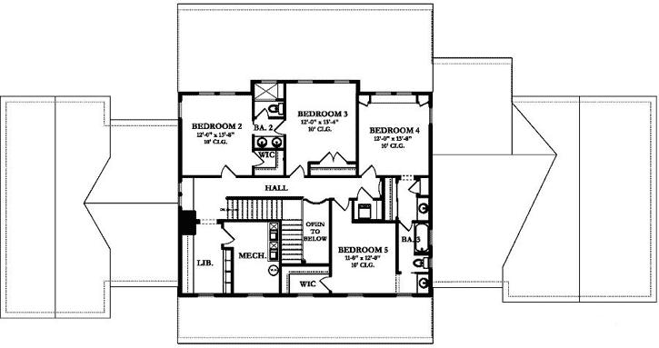 Upper/Second Floor Plan: 95-102