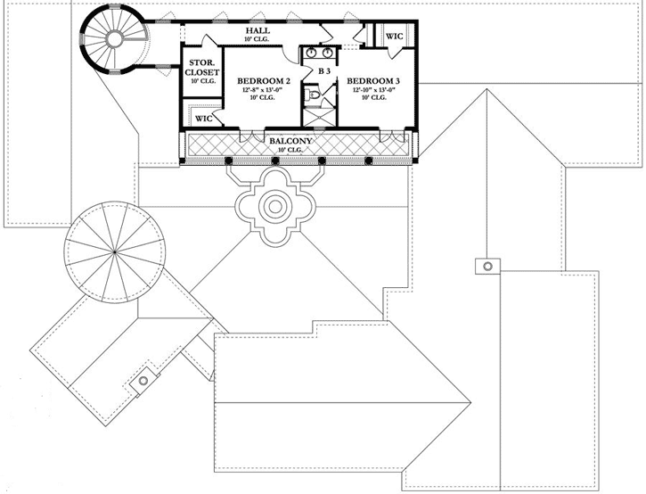 Upper/Second Floor Plan: 95-103