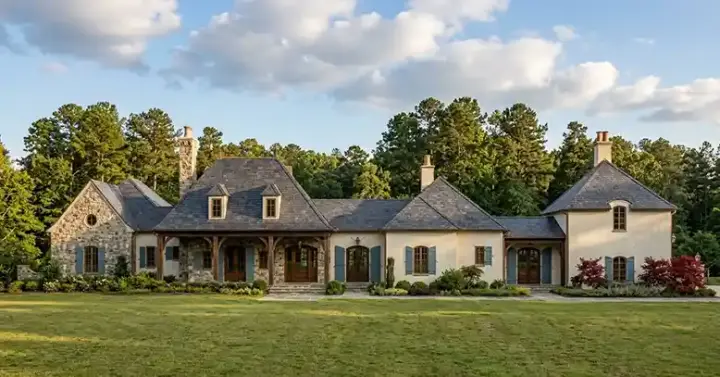 Southern house plans 95-104 - front exterior, 5,727 sq ft, 5 bed, 5 bath house plans | Monster House Plans