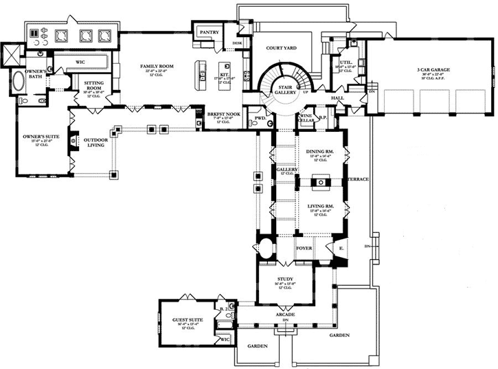 Main Floor Plan: 95-105