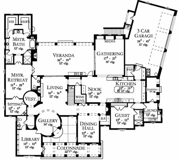 Main Floor Plan: 95-106