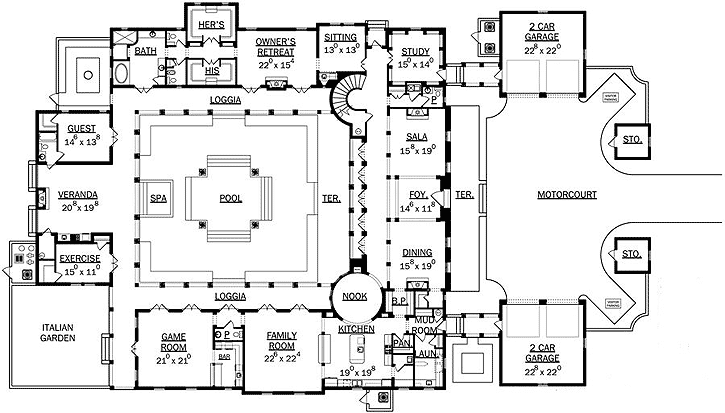 Main Floor Plan: 95-107