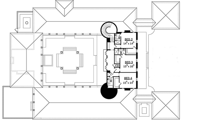 Upper/Second Floor Plan: 95-107